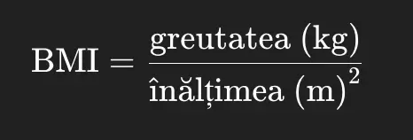formula calcul bmi edenta